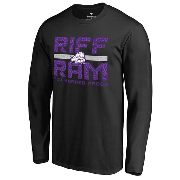 Men's Black TCU Horned Frogs Hometown Collection Riff Ram Long Sleeve T-Shirt