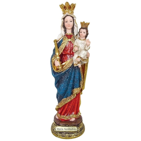 Maria Auxiliadora Estatua Mary Auxiliadora Statue Religious Sculpture (6 Inch)