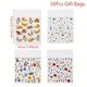 thumbnail image 2 of Paquete de 50 bolsas de regalo con temática de flores silvestres, bolsas autosellantes de flores de primavera for regalos de fiesta for baby showers, bodas y cumpleaños, 2 of 4