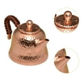 thumbnail image 6 of kowaku Brass Teapot Coffee Pot with Handle Chinese Tea Ceremony Water Kettle Kung Fu Teapot for Camping Restaurant Household Outdoor, 6 of 9