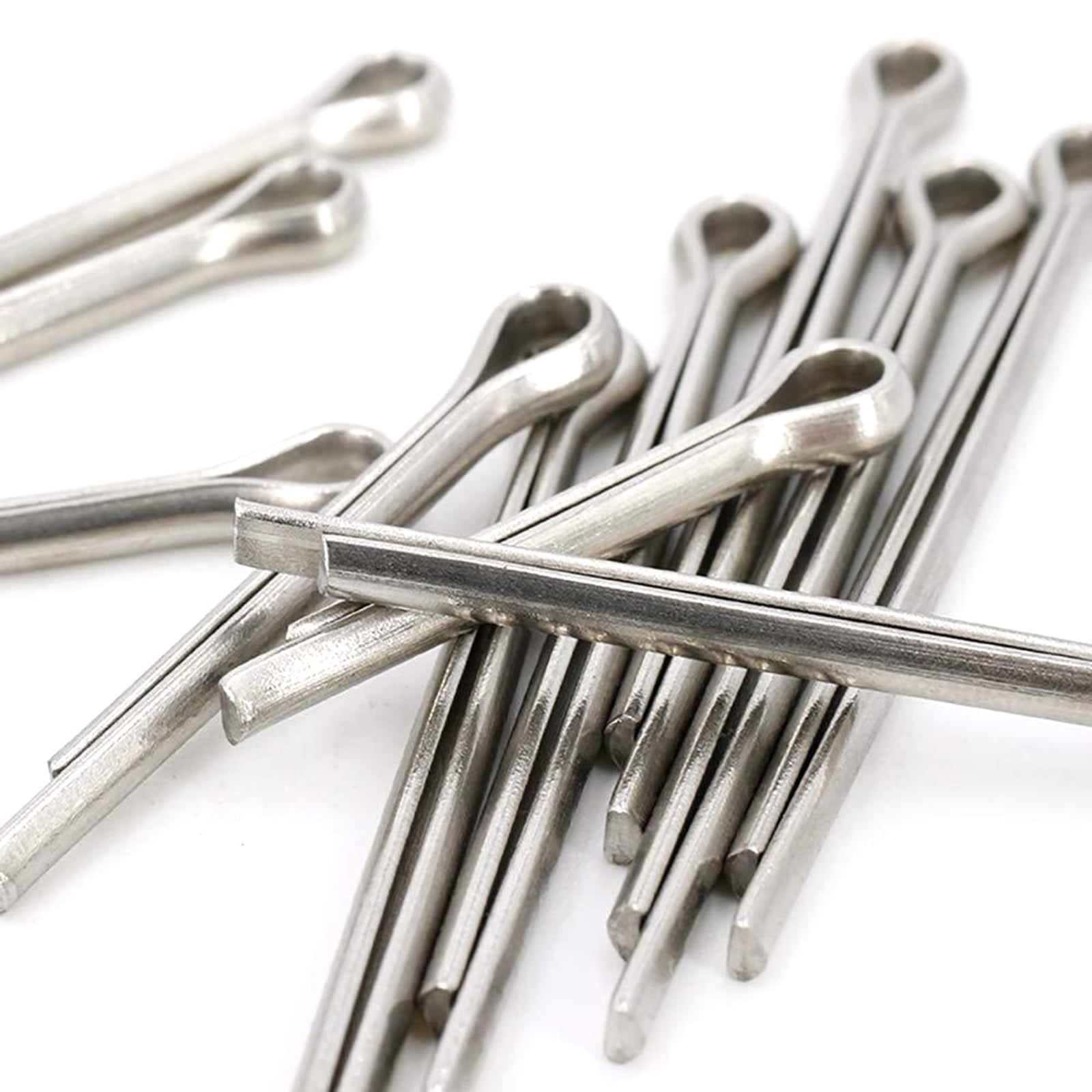 160Pcs Cotter Pin Set with Assortment Box Stainless Steel Safety Cotter Pin Set 6 Different Size for Car Garden