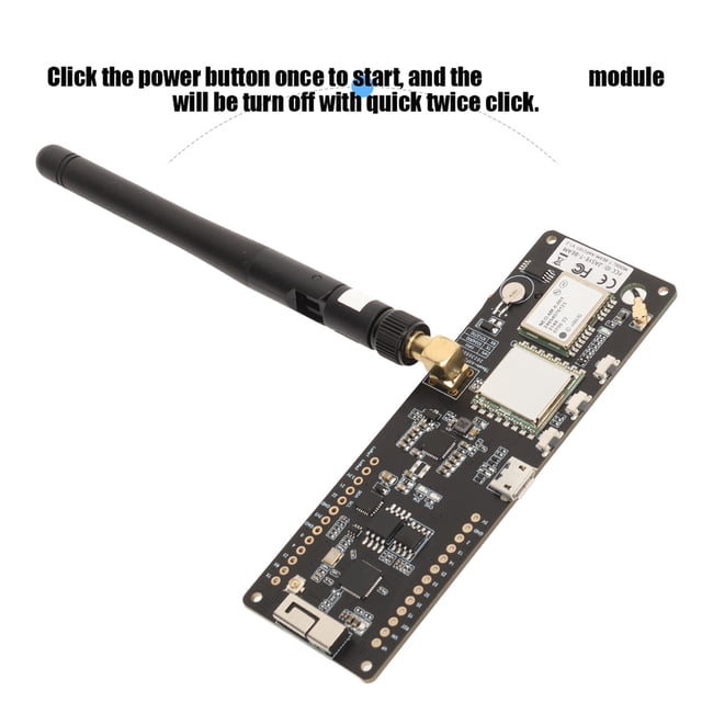 Pour TTGO T Faisceau ESP32 915MHz NEO M8N GPS WiFi Module, Affichage de l'État de la Batterie en Temps Réel avec 4 LEDs, Fonction de Réveil RF