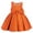 Orange, variant on Dresses for Girls Bow Detail Sleeveless Crewneck Party Evening Dress Elegant Adorable Special Kids Overall Dress Size 100