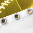 thumbnail image 4 of Erosebridal Geometric Geometry Checkered Curtains and Drapes(38x54),American Football Game BlackoutCurtains for Bedroom,Yellow Black Curtains Pack of 2(38x54),Super Cozy Room Decoration, 4 of 7