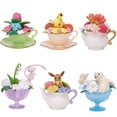 thumbnail image 3 of Pokemon Pikachu Eeveelution Vulpix Model Doll, Teacup Sprite Ornament, Anime Action Figure Peripheral PokeBall Toys Gifts for Children, 3 of 4