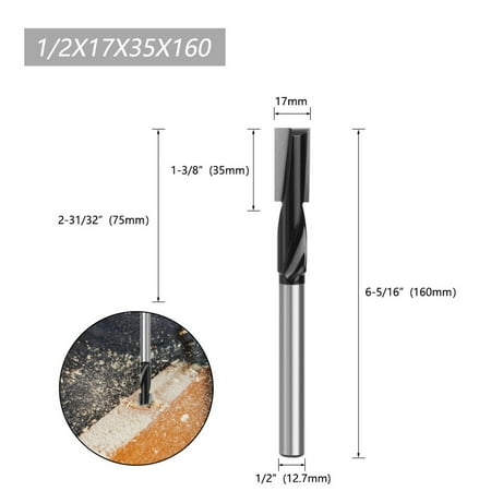 

Spiral Bottom Cleaning Router Bit Woodworking Milling Cutter Engraving Machine