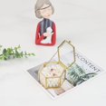 thumbnail image 2 of Glass Hexagon Jewelry Box, Clear Glass Gold Jewelry Box, Transparent Glass Jewelry Box, 2 of 4