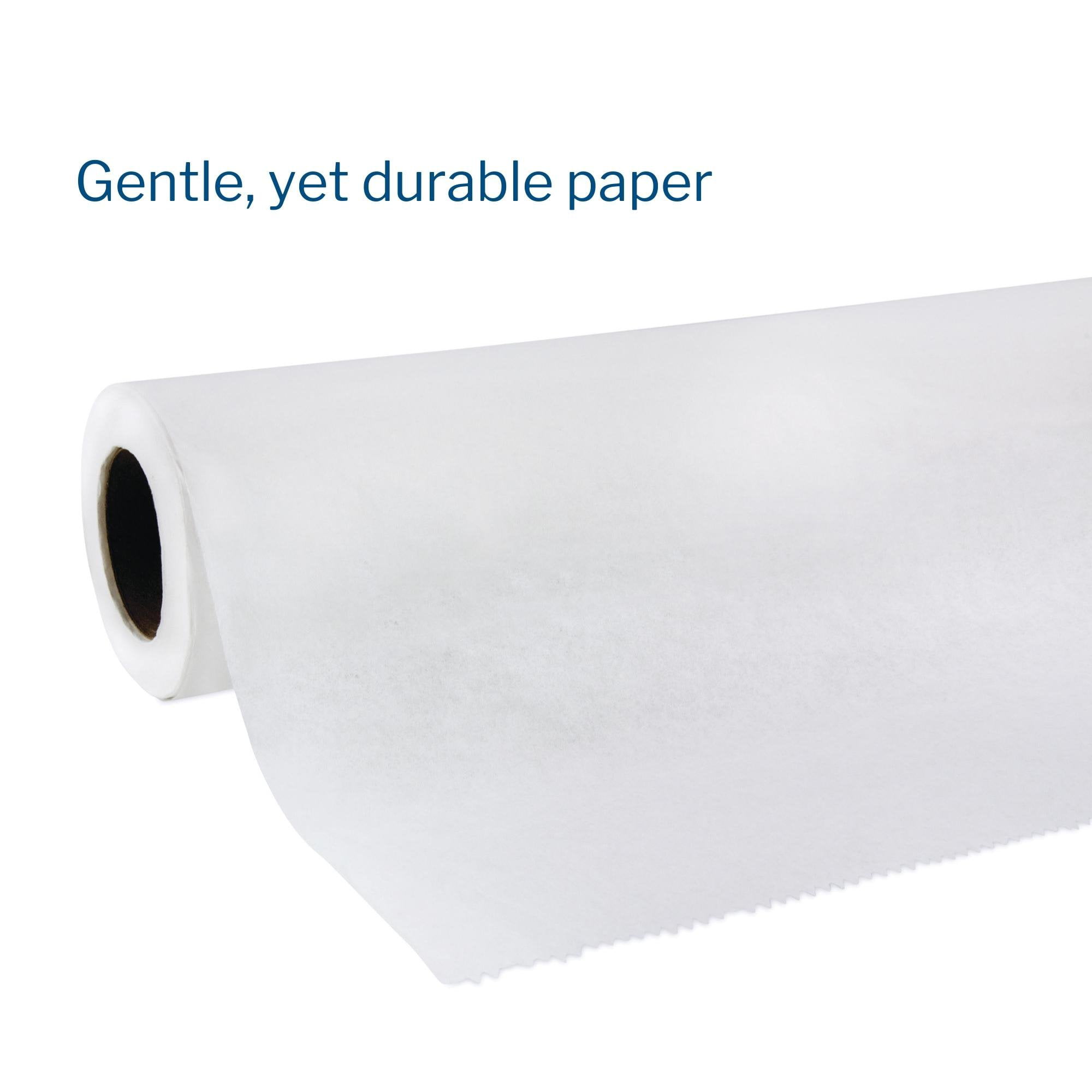 Disposable Medical Exam Table Paper 21 x 225' Standard Crepe White 5 Rolls