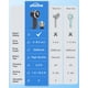 thumbnail image 5 of WHATOOK Mini ventilador portátil: ventilador de refrigeración de alta velocidad, 10 horas de duración de la batería, recargable por USB, pequeños elementos esenciales para mujeres, viajes a la playa,, 5 of 5