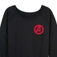 thumbnail image 3 of Marvel The Avengers - Captain America Comic - Women's French Terry Pullover Long Sleeve Shirt, 3 of 5