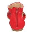 thumbnail image 4 of New Women Liliana Daisy-72 Leatherette Open Toe Side Chain Lace Up Flat Sandal, 4 of 5