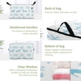 thumbnail image 3 of Foldable Clothes Storage Bags Clothes Organizer Bin with Clear Windows for Clothes Bedding Reindeer and Snowflake Pattern, 3 of 6