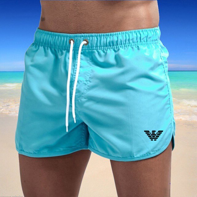 Pantalones cortos de culturismo para hombre, Bermudas finas e informales de secado rápido para la playa, Fitness, Verano Fivean unisex