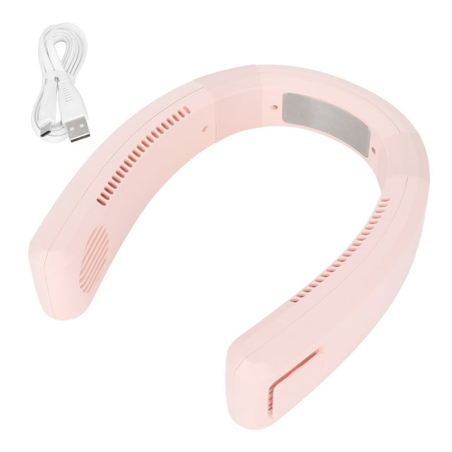 Ventilador de cuello con carga USB, 80 orificios, 4000 a 5500 rpm, ventilador portátil de viento de alta polivinílico para el hogar y al aire libre
