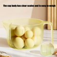 thumbnail image 6 of Yonrjhukm Multifunctional Measuring Cup and Eggs Separator, Plastic Kitchen Filter Bowl with Scale for Baking, Mixing, Measuring, Whisking, and Draining, Transparent Design, Non-Spill Spout, 6 of 8