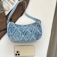 thumbnail image 7 of Sunyuer Trendy Jean Purse Hobo Bag, Quilted Denim Purses for Women, Small Denim Shoulder Bags, Underarm Satchel Handbag, 7 of 7
