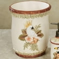thumbnail image 2 of Garden Tropics Wastebasket | Cockatoo and Toucan Bird Designs | Tropical Style Trash Can for Bathroom | Dimensional Accessory, 2 of 5