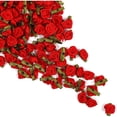 thumbnail image 5 of Bright Creations Red Ribbon Roses Flower Heads - 200-Pack, 0.6-Inch Polyester - Red Rose Buds for Crafts Supplies, 5 of 6