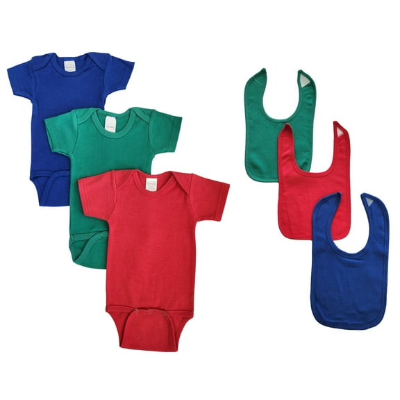 Bambini Layette Unisex Baby 6 Pc Onezies