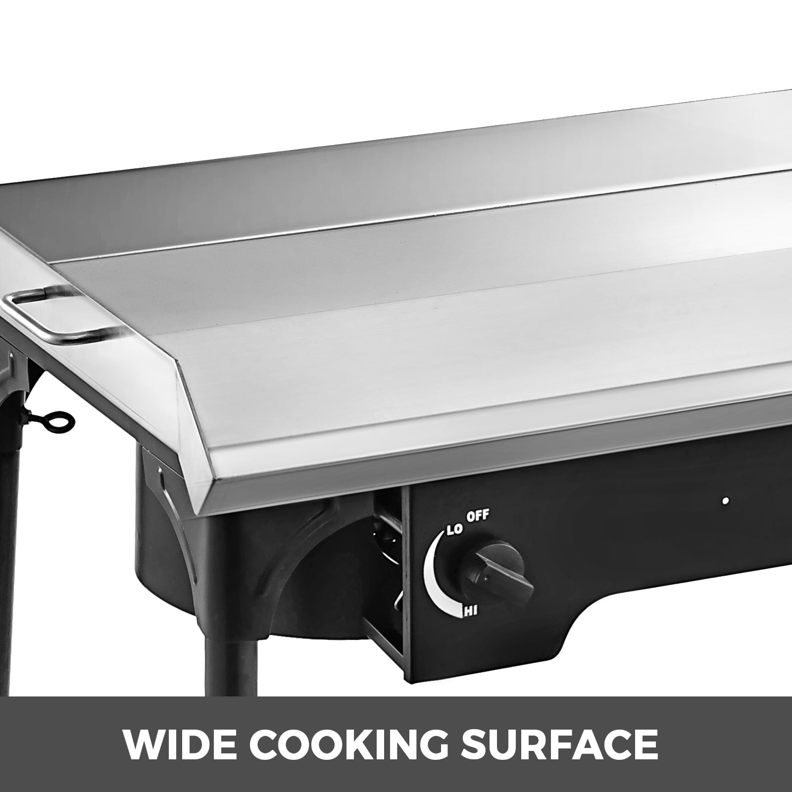 DOBADN Stove Top Flat Griddle, 18'' x 10'' Nonstick Double Burner Griddle  Pancake Griddle for Gas Grill or Electric Stovetop, Aluminum