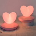 thumbnail image 3 of Coofit Silicone Night Light Heart: Touch Control Nursery Light Table Lamp for Valentine, 3 of 10