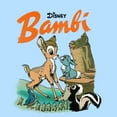 thumbnail image 2 of Men's Bambi Retro Poster  Graphic Tee Light Blue Medium, 2 of 4