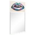thumbnail image 2 of Empire Art Direct Cotton Candy Lips Rectangular Beveled Mirror on Free Floating Printed Tempered Art Glass, 48" x 24" x 0.4", Ready to Hang, 2 of 9