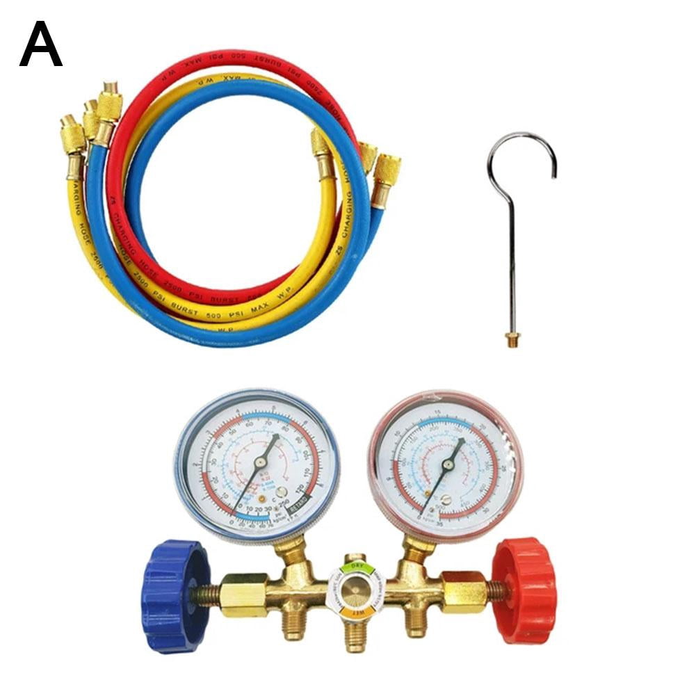 R134A R32 R410 R22 Refrigerant Manifold Gauge Set for AC Systems