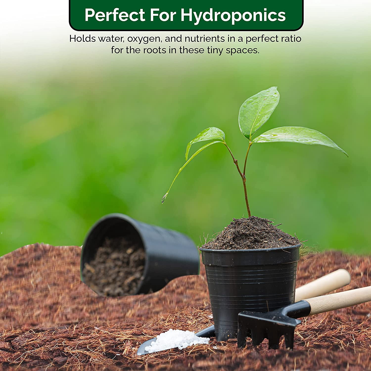 Easy Use Coco Coir Organic Top Soil for Indoor/Outdoor Plants; 4 Bricks Expands to 10 Gallons, Excellent Aeration, Reduces Weed Growth, and Retains Water (4)