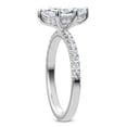 thumbnail image 2 of Silvago Jewelry 2.24 Ct Marquise Cut Moissanite Engagement Ring - Lab Moissanite - 14K White Gold Plated - Prong Set Ring - Perfect for Engagements and Celebrating Love, 2 of 3