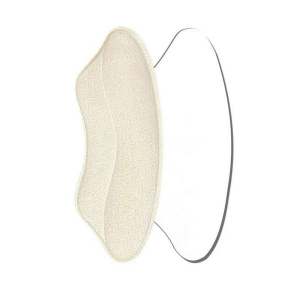 NAMZI 6pcs Heel Sticker Half Size Pad Leather Heel Grips High Heel Inserts Heel Pads Heel Inserts for Women Comfortable Women's Imitation Leather Sponge Double-Sided Adhesive Handle（White）