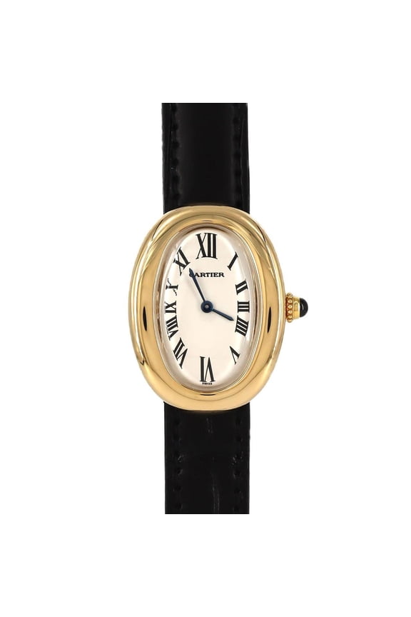 Pre-Owned Cartier Baignoire YG W1506056 Quartz Watch (Good)