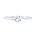 thumbnail image 4 of Rosec Jewels Solitaire Moissanite Promise Ring for Women - 5 mm Round - 1/2 Carat - Bypass Ring - D-VS1 Grade - Ready to Gift, 14K White Gold, US 13.00, 4 of 8