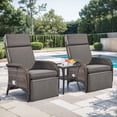 thumbnail image 2 of Bellefurn Versatile Outdoor Recliner Chair,All-Weather Wicker Patio Chair Outdoor Chaise Lounge Chairs with Adjustable Backrest & Footrest,Outdoor Reclining Lounge Chair for Outdoor,Yard,Pool,Garden, 2 of 10