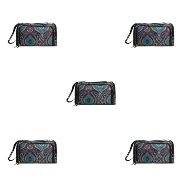 Inteprter Bolsa de almacenamiento de hilo Hombro Bolsa de gran capacidad Bolsas de tejer Multi-rejillas Bolsa de tela Oxford para hilo Lana Type2 NO2