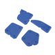 thumbnail image 2 of Kit de 4 herramientas para raspar sellador angular para calafateo doméstico Juego de removedor de lechada de silicona azul, 2 of 7