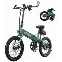 Gotrax F1V2 20" Adult Folding Electric Bike, 50 Mile Long Range, 48V 10.4Ah Battery, 20MPH Speed, Compact & Portable,Green