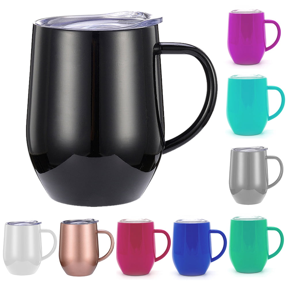 Car Mug Cup Thermo Insulated Double Wall Stainless Steel 400ml Home Office Trave 