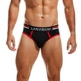 thumbnail image 2 of Sngxgn Men's Underwear Breathable Soft Boxer Briefs Stretch Trunks(Black,L), 2 of 5