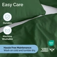thumbnail image 7 of CGK Linens 3-Piece Premium Duvet Cover Set - Queen Size Soft Comforter Cover With Zipper & Matching Pillowcases, Emerald Green, 7 of 7