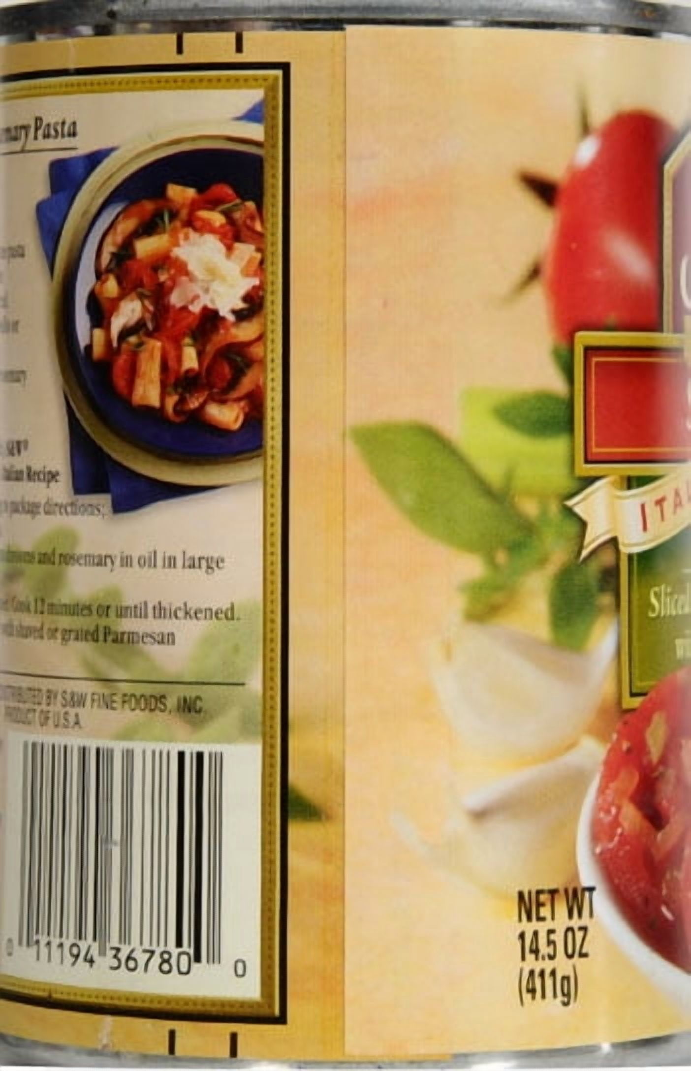 (7 pack) S&W Premium Stewed Italian Recipe Tomatoes, 14.5 OZ
