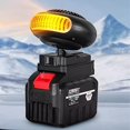 thumbnail image 4 of HIBIBUD 2026 New Jobsite Space Heater Battery Powered 2 Temperature Settings Quiet Operating Compact Suitable for Small Places Foot Warmer Under Desk Space Heater Battery Operated Heater for Car, 4 of 6