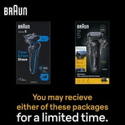 Braun Beard Shaver Series 5 for Men, with 3 AquaFlex Blades, SkinGentle Foil, Black