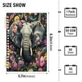 thumbnail image 3 of WOBOGO Majestic Elephant Notebook College Horizontal Grid Paper Ink Spill Resistant Water Resistant Cover 8.3x5.7x0.4in, 3 of 8