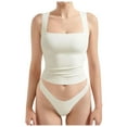 thumbnail image 1 of Débardeur Aguichant à Encolure Carrée pour Femmes, Chemise Basique d'Été pour Sortir, 1 of 5