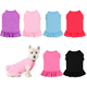 thumbnail image 1 of Dinheiro 6 Piezas Vestidos para Perros Camisa para Perros Falda Vestido Sin Mangas para Perros Camisas Transpirables para Mascotas con Volantes Vestido para Perros, 1 of 6