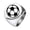 Silver, variant on Men Women's Soccer Stainless Steel Ring Minimalist Personalized Vintage Band Jewelry Silver Size 15
