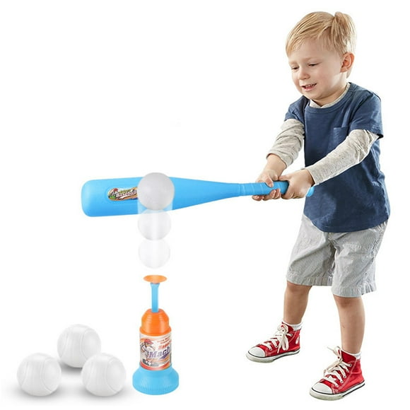 Baseball Set Toy Training Automatic Launcher Baseball Bat Toy Baseball Game Set