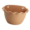thumbnail image 5 of FashionCha Hanging Flower Pot Flower Holder Removable Hook Flower Pot Hanging Fence Planter Brown, 5 of 9