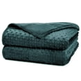 thumbnail image 1 of Alomidds Weighted Blanket for Adults (60"x80",15lbs Queen Size - Green), Cooling Breathable Soft and Comfort Minky, Heavy Blanket with Glass Beads, 1 of 5